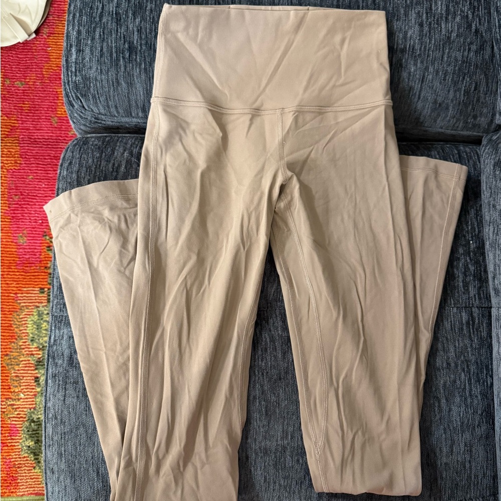 Lululemon Athletica Beige High-Waisted Leggings